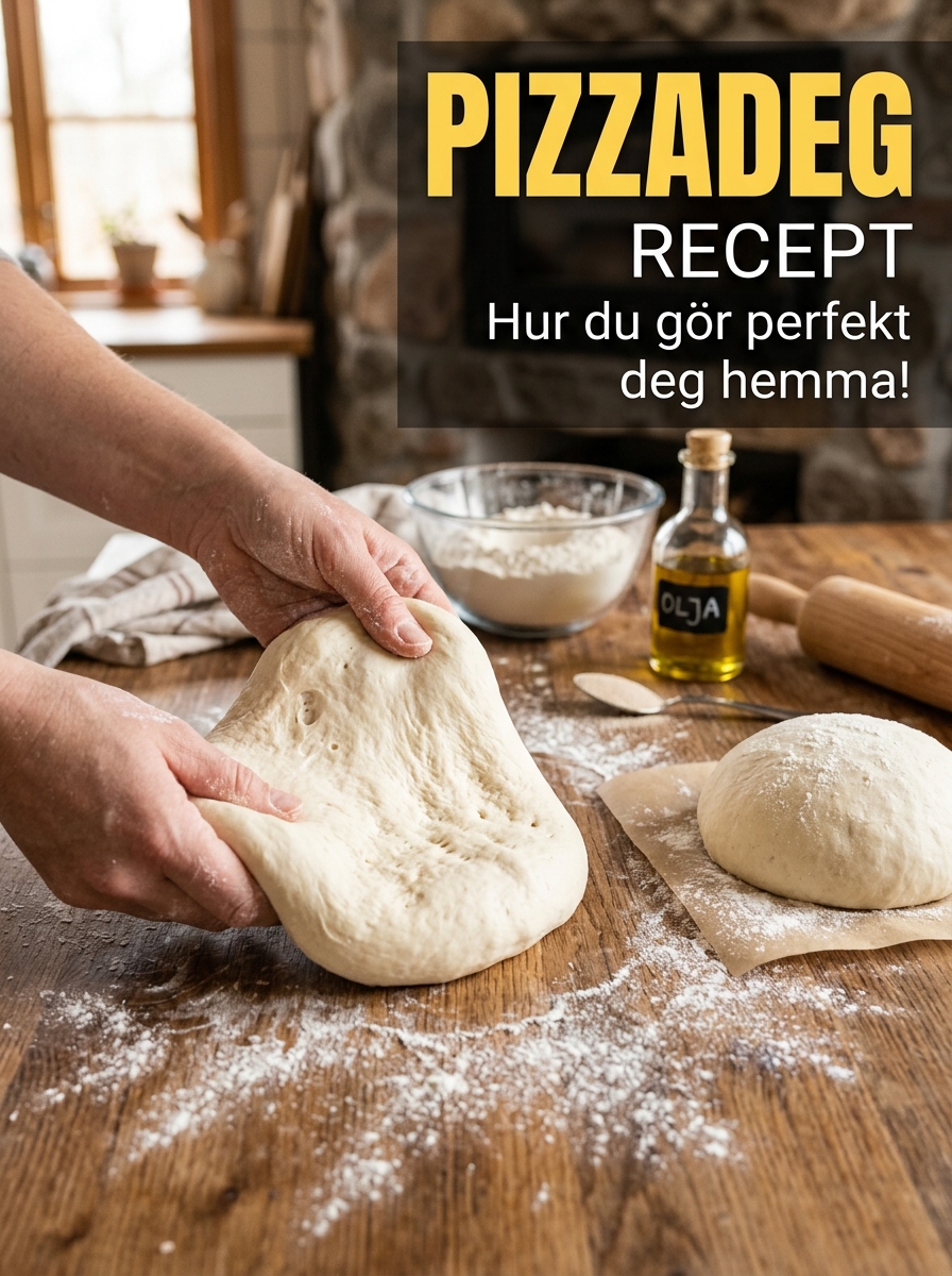 Perfekt pizzadeg hemma